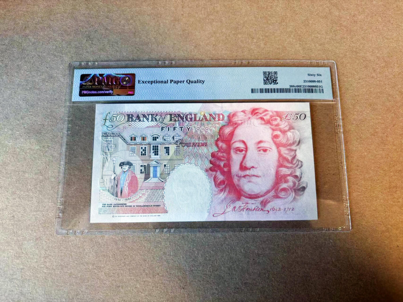 【Blue Auction】✨世界纸币精拍第587期【精】 英国 1994年50镑 PMG66EPQ  