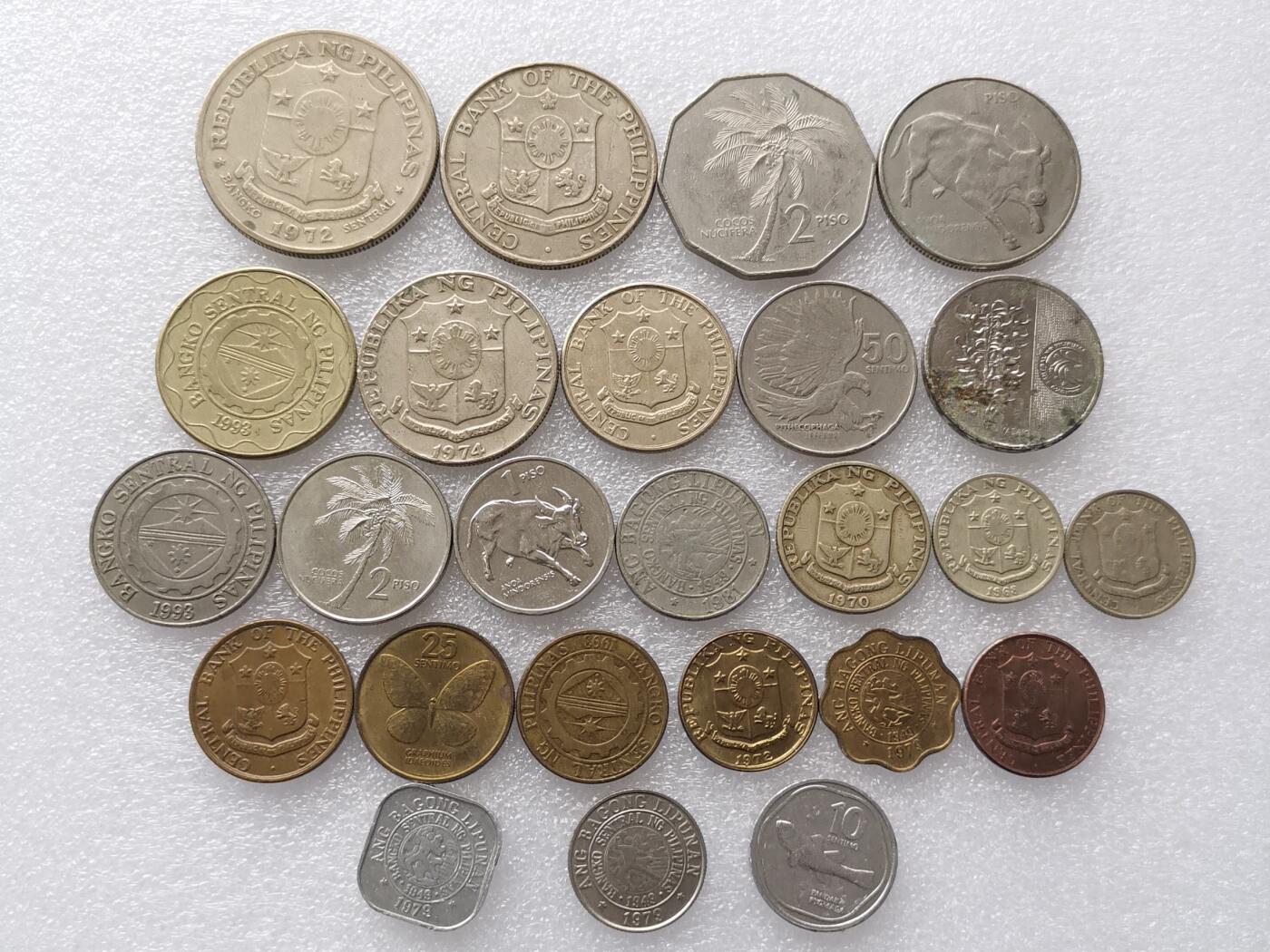 第一海外回流一元起拍收藏 散集专场. 第145期 菲律宾硬币 25枚