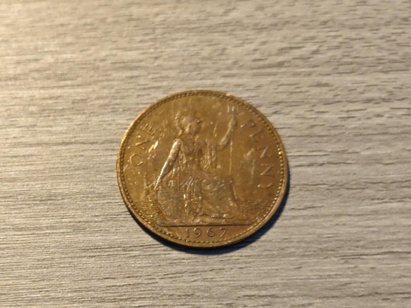 小小杂货铺第六期 英国1967年一便士铜币