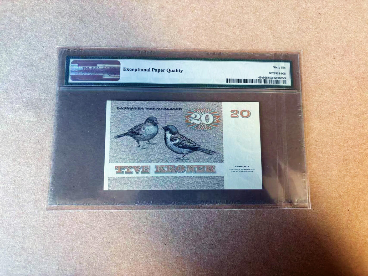【Blue Auction】✨世界纸币精拍第587期【精】 丹麦 1981年20克朗 PMG66EPQ 