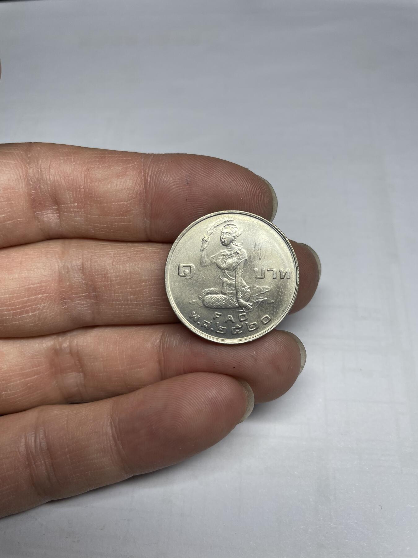 每日一拍，2024年集古藏今外币拍卖第十八期-第8场—（总第178拍），可以寄存60天，满160元包邮。 泰国一泰铢纪念币02