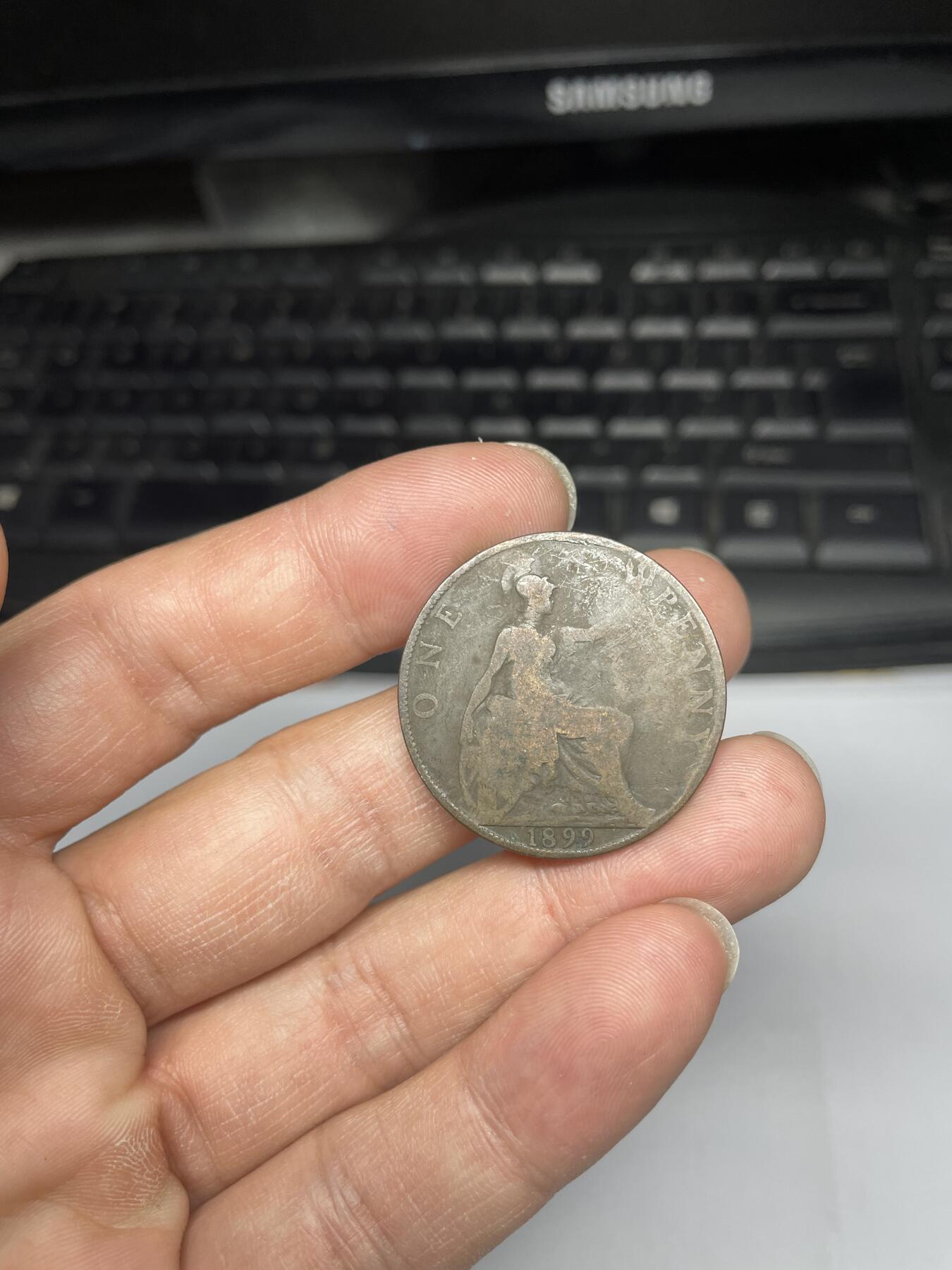 每日一拍，2024年集古藏今外币拍卖第十八期-第8场—（总第178拍），可以寄存60天，满160元包邮。 1899年英国1便士