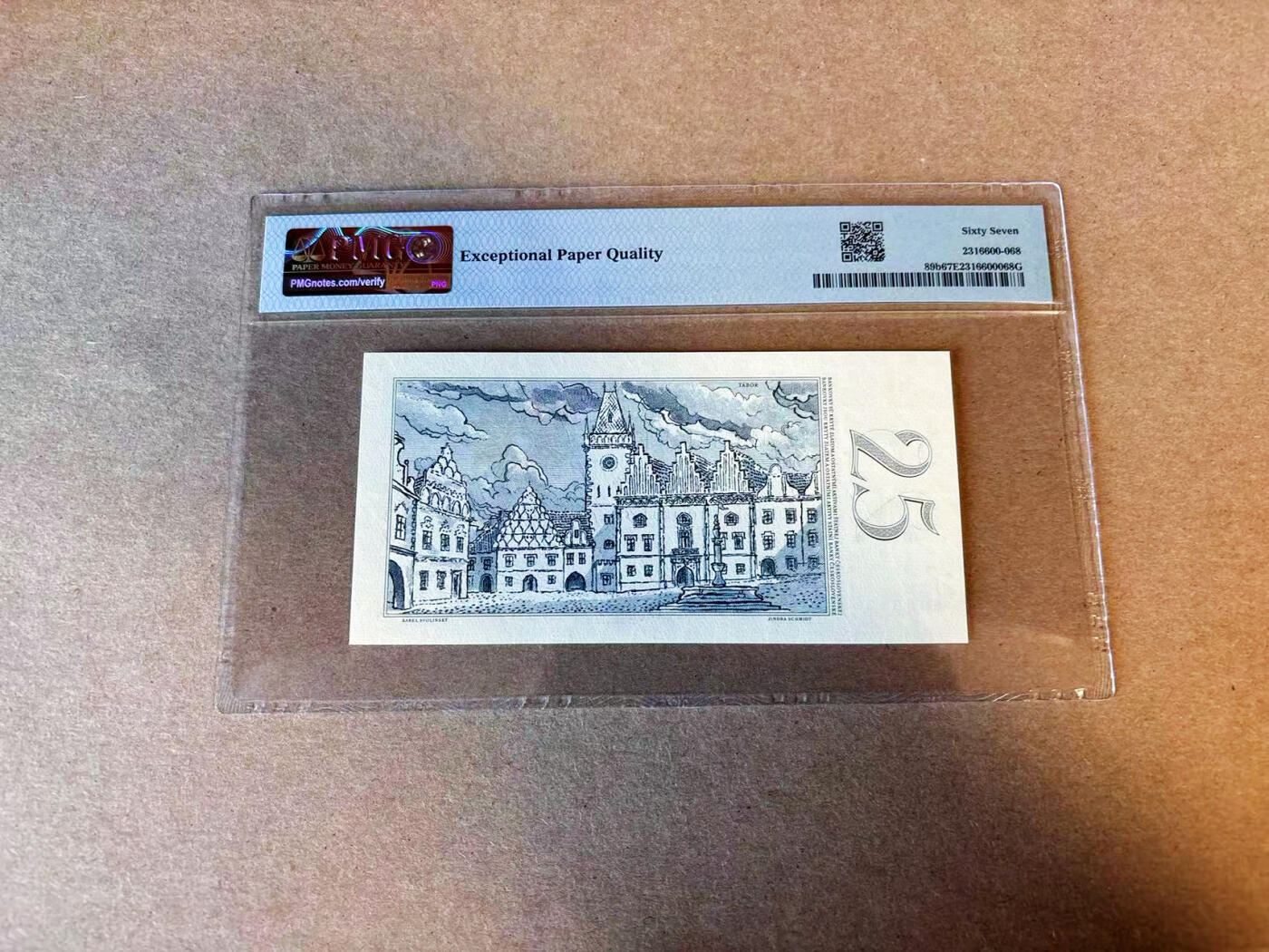 【Blue Auction】✨世界纸币精拍第587期【精】 【无47】捷斯 1961年25克朗  PMG67EPQ 高分 