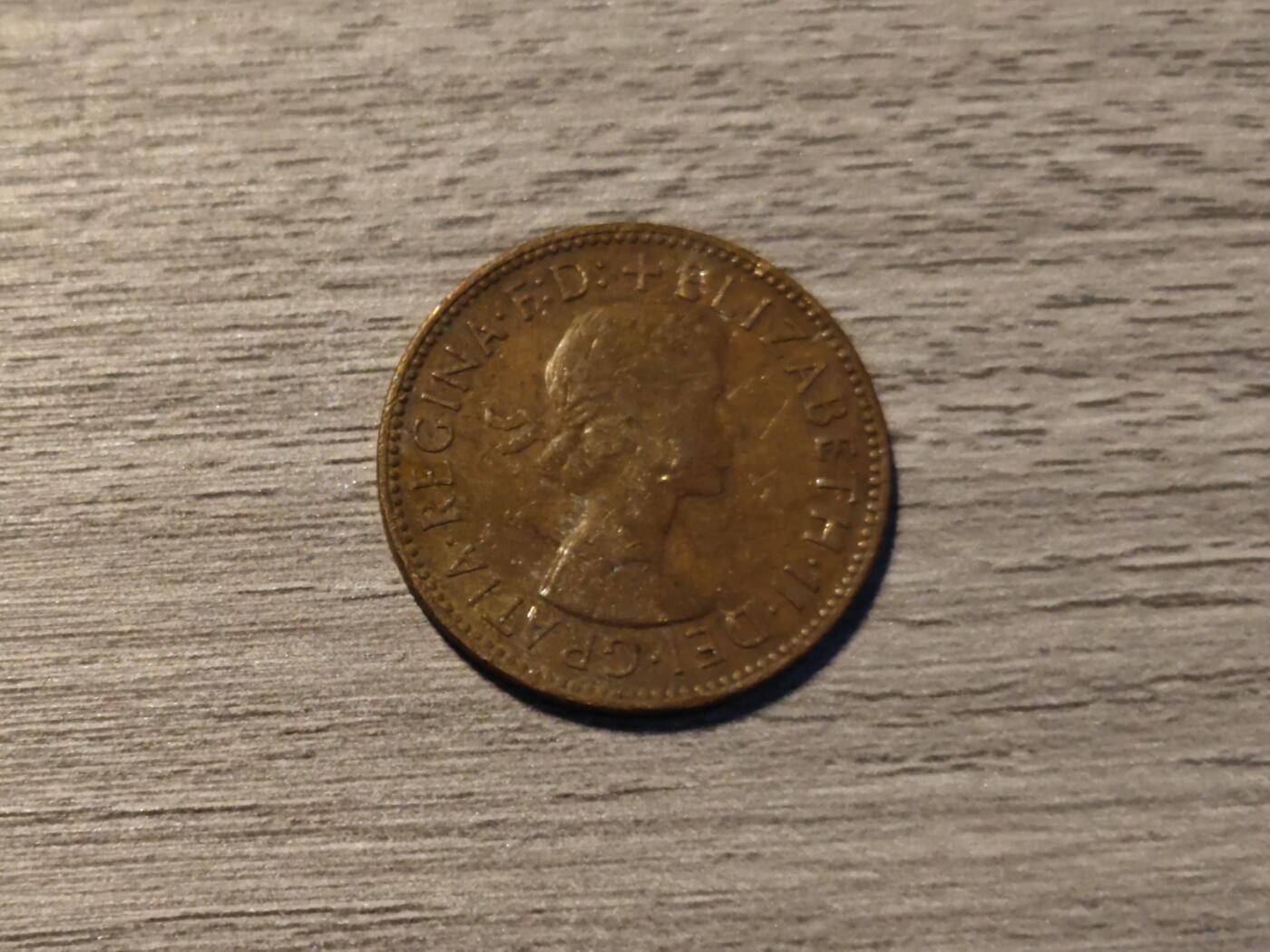 小小杂货铺第六期 英国1964年半便士铜币