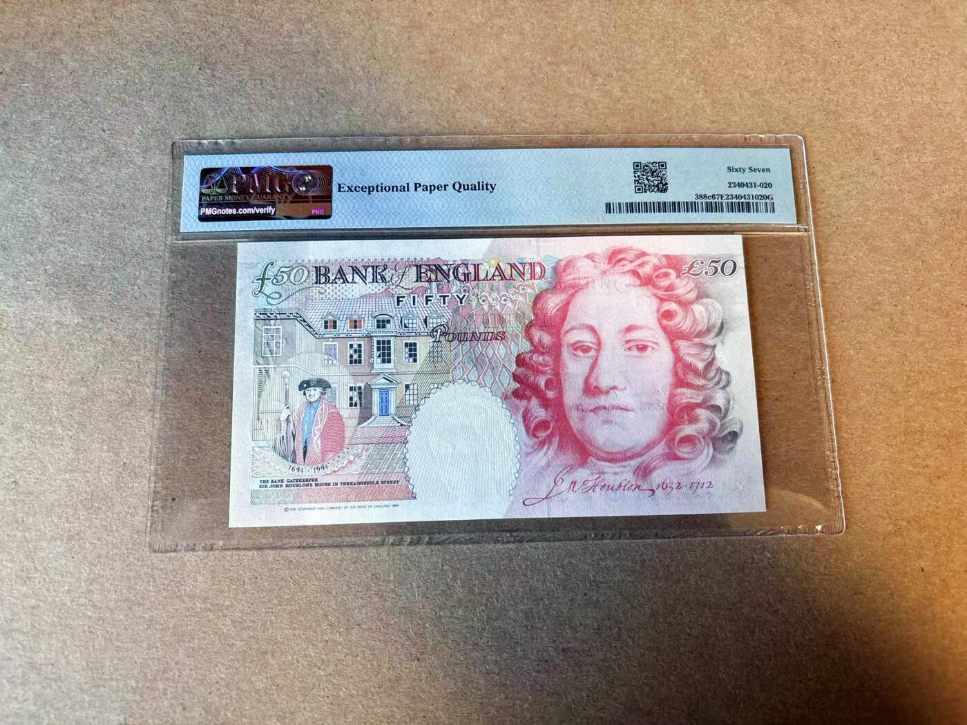 【Blue Auction】✨世界纸币精拍第587期【精】 英国 1994年50镑 PMG67EPQ 高分