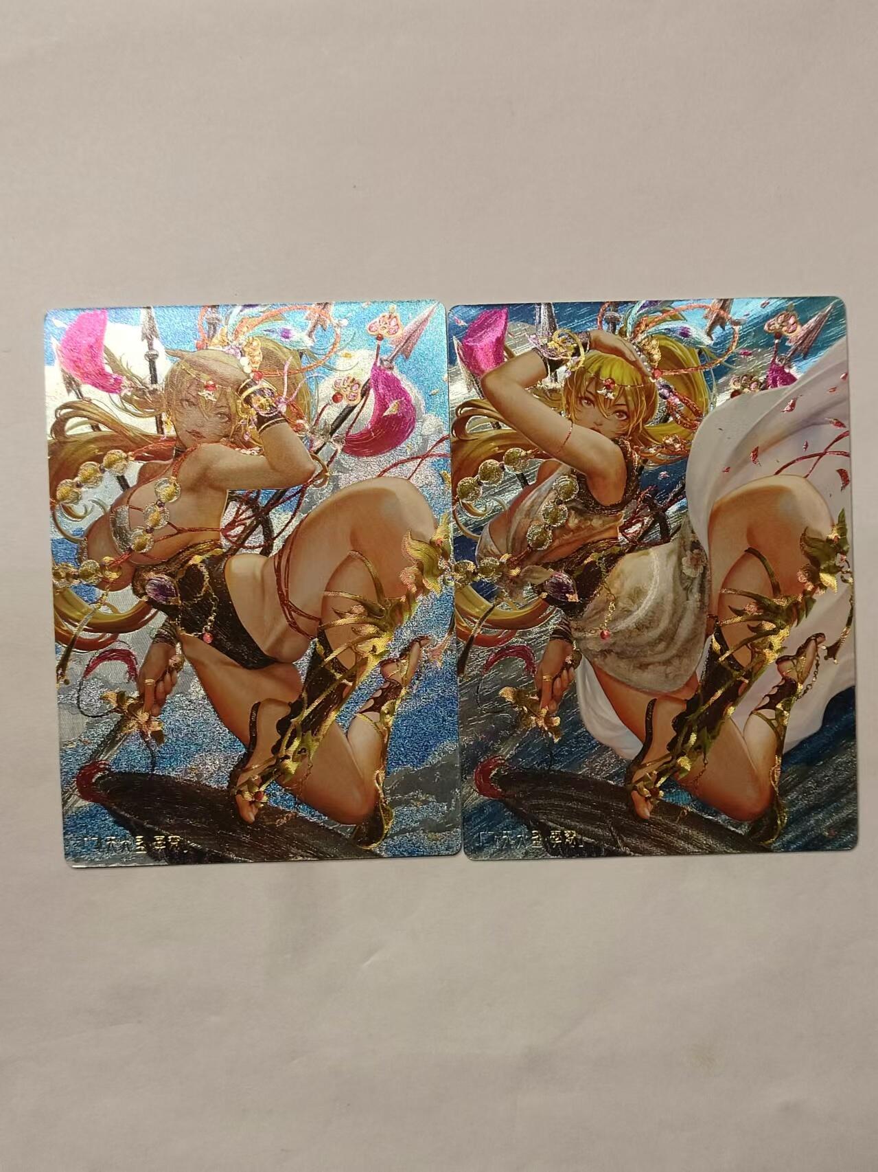 龍虎卡牌 第十四场（余之善，尤未悔） 半粗卡2张 异界水浒神姬-李衮