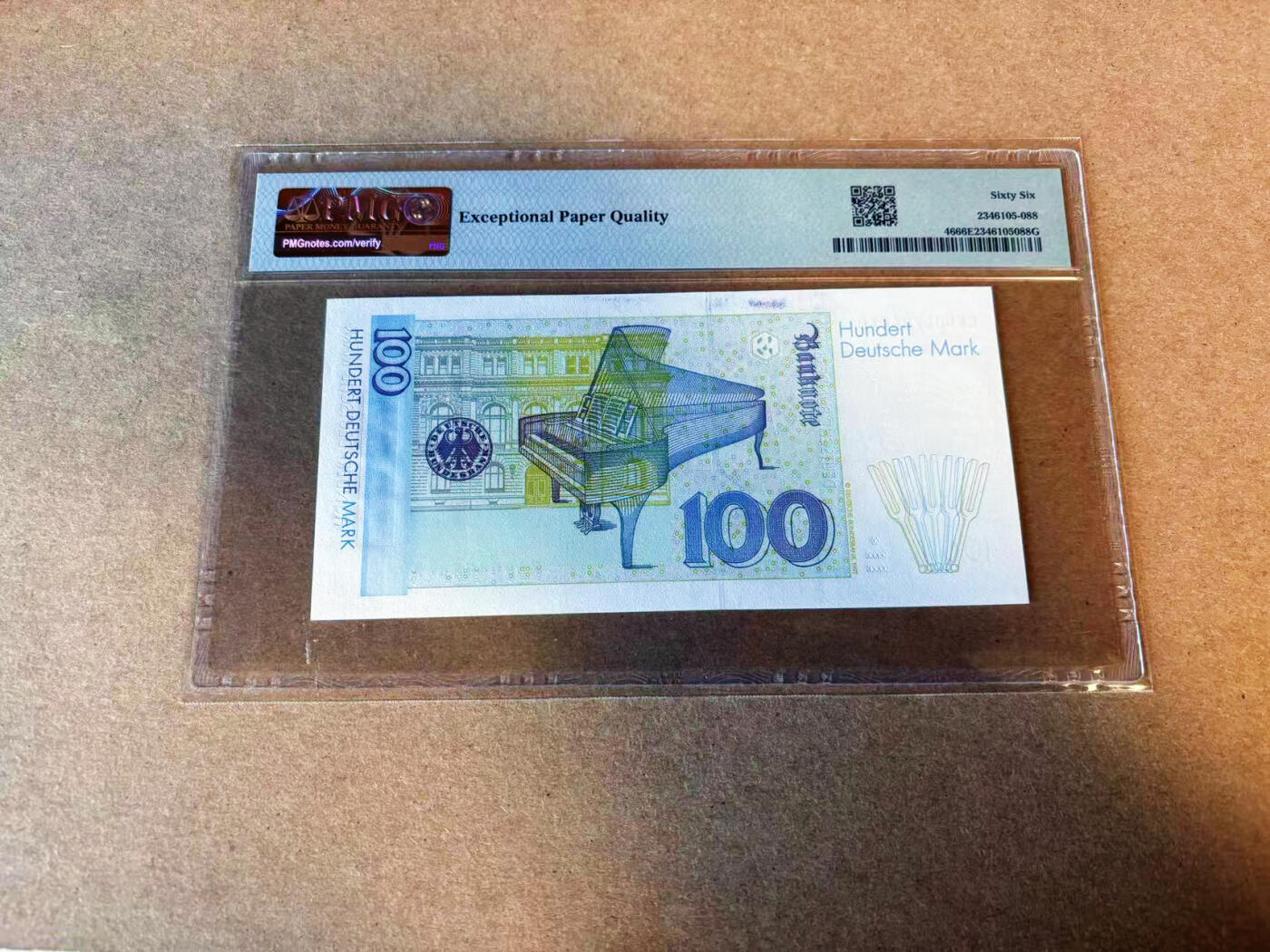 【Blue Auction】✨世界纸币精拍第587期【精】 德国 1996年100马克 克拉拉 PMG66EPQ 