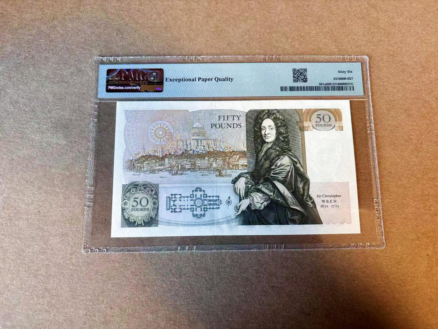 【Blue Auction】✨世界纸币精拍第587期【精】 【a版无47】英国 1981-88年50镑 PMG66EPQ 