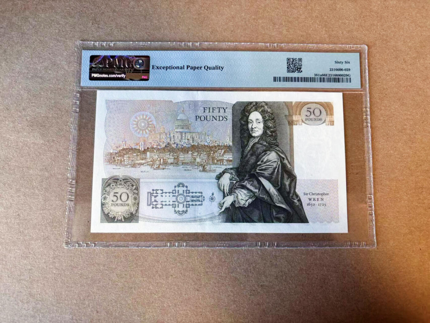 【Blue Auction】✨世界纸币精拍第588期【精】 【a版无47】英国 1981-88年50镑 PMG66EPQ 