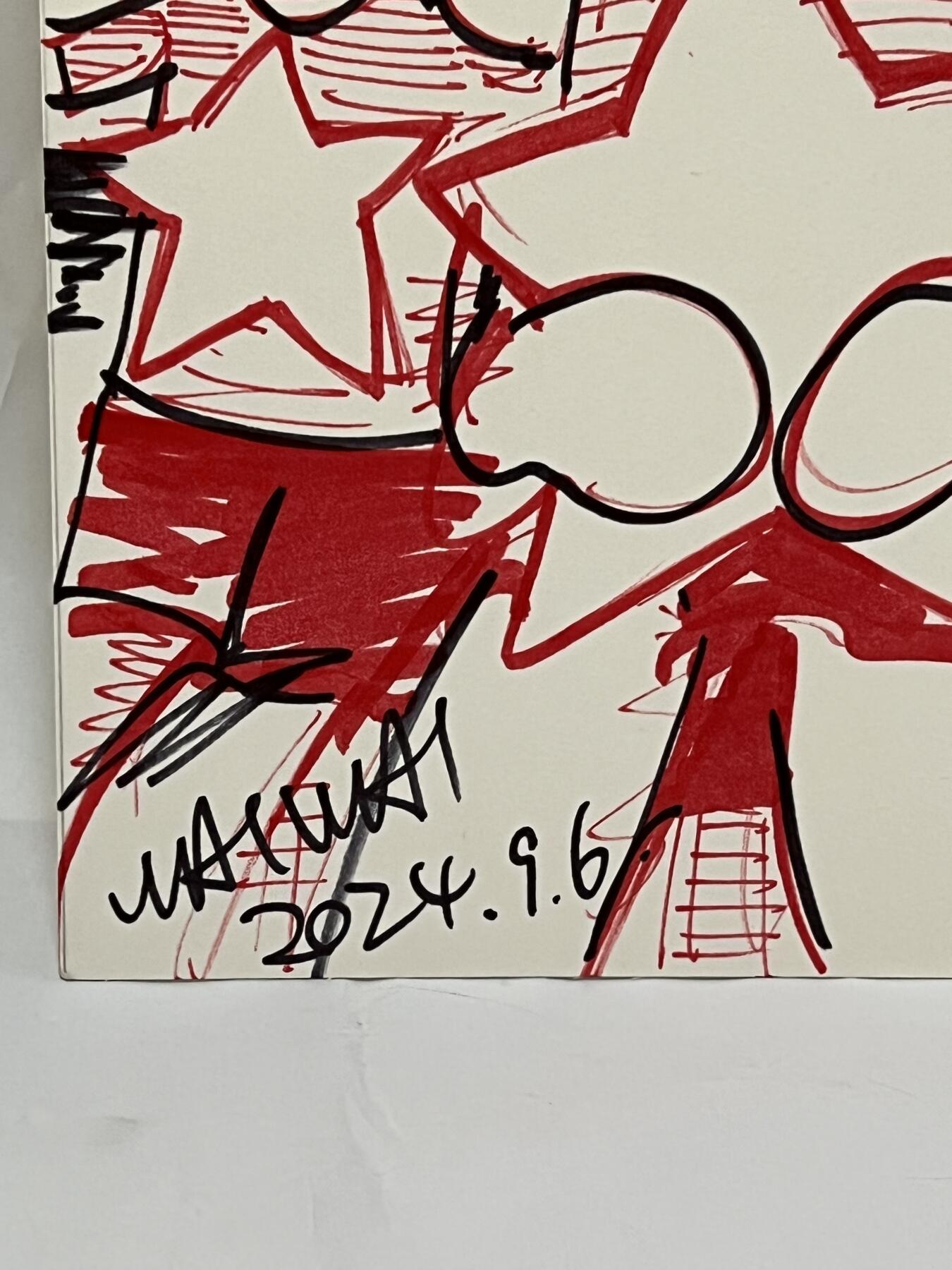 零元拍：歪歪亲笔签名原画《 星》尺寸：约190/270mm，不是复制画哦