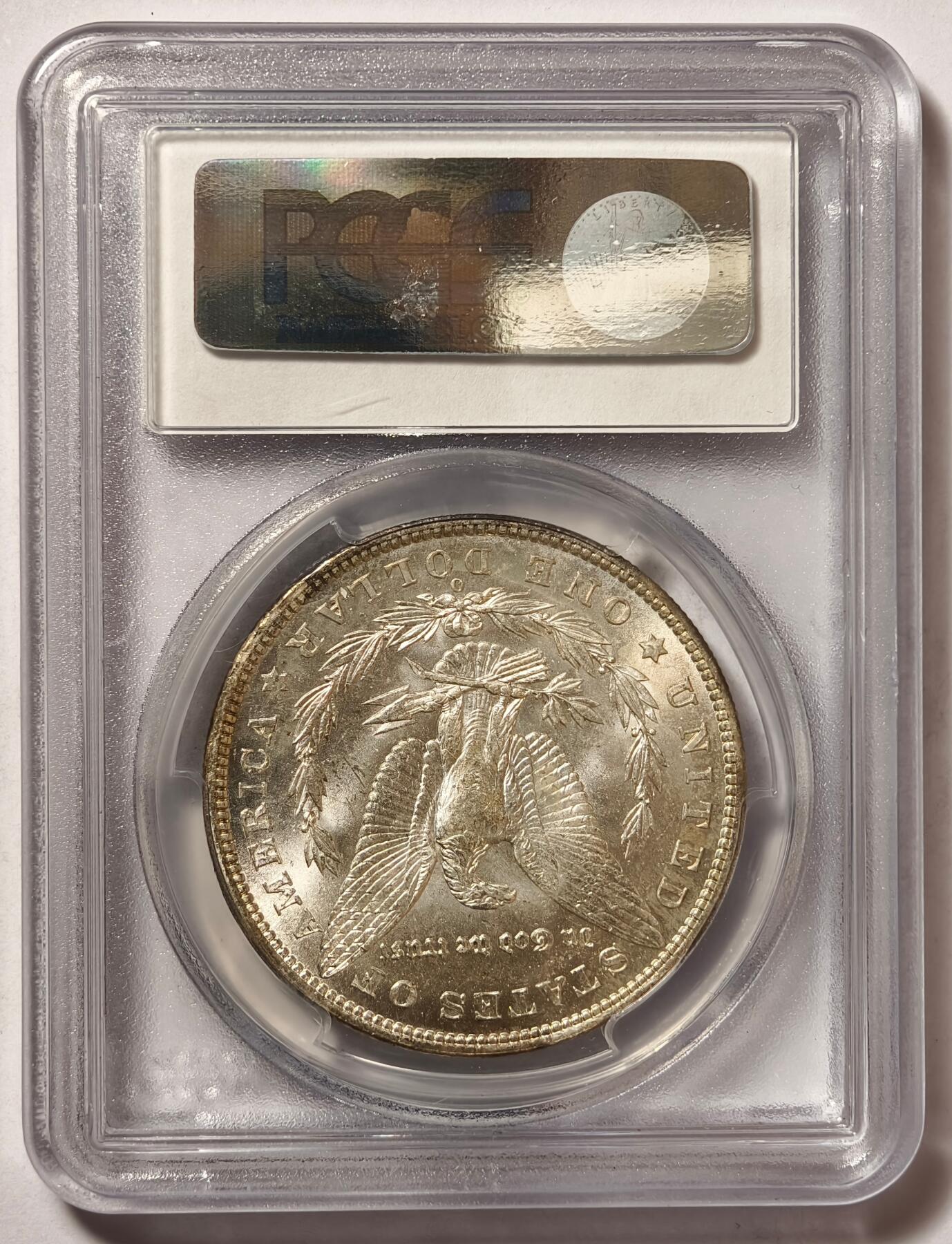 紫瑗钱币——第464期 美国 1901年 O版 摩根 1美元 银币 PCGS MS64 环彩