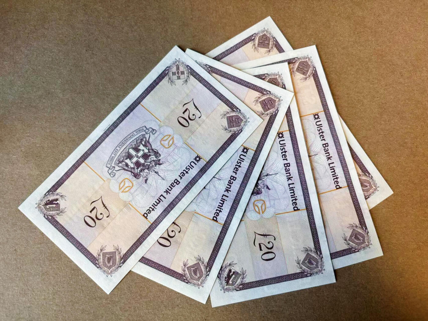 【Blue Auction】✨世界纸币精拍第588期【精】 【一组5张】北爱尔兰 2018年20镑 全新UNC