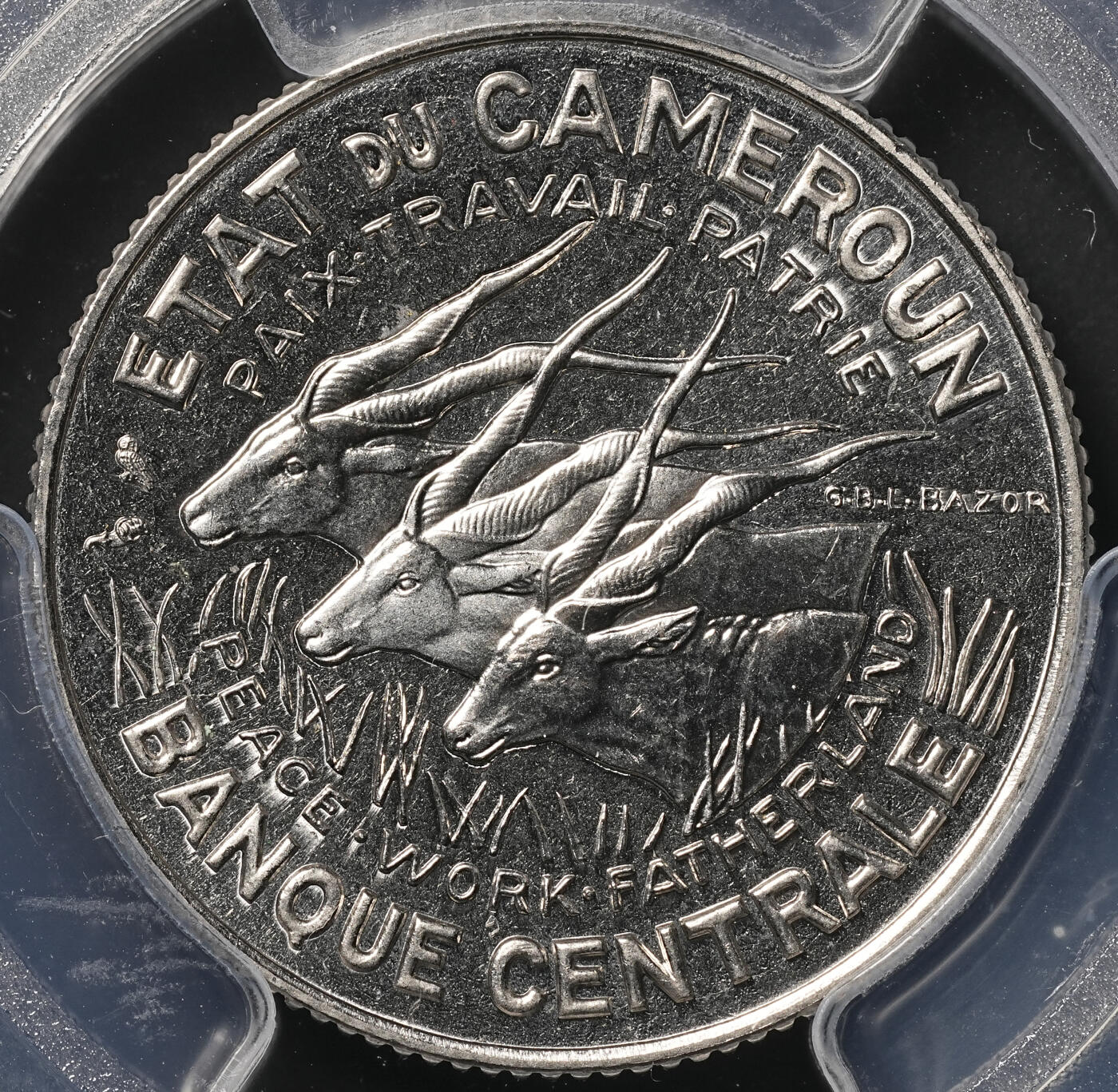 修遠堂世界钱币第四十九期 全场包邮 PCGS SP66 1966年喀麦隆100法郎样币 ESSAI