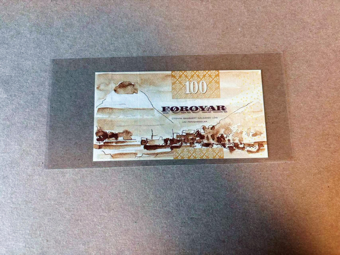 【Blue Auction】✨世界纸币精拍第588期【精】 【初版】法罗群岛 2002年100克朗 UNC-