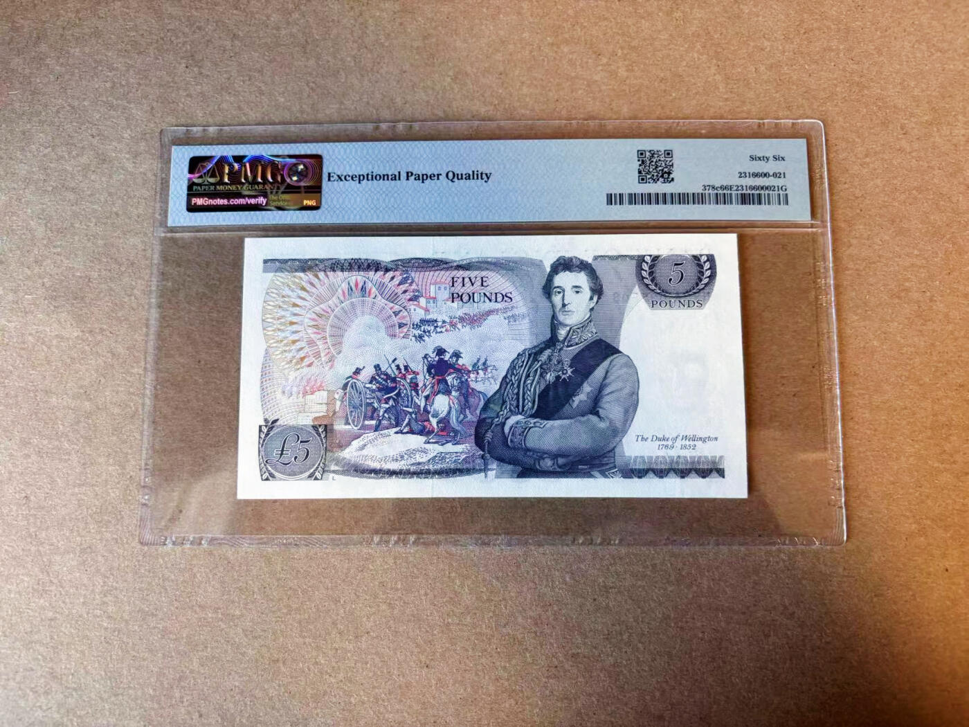 【Blue Auction】✨世界纸币精拍第588期【精】 【无47】英国 1980-87年5镑 PMG66EPQ 