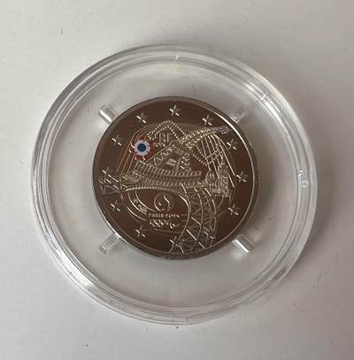 S&S Numismatic世界钱币-拍卖 第93期  - 法国2024年 巴黎奥运会和残运会 2欧元双色精制纪念币，盒证齐全