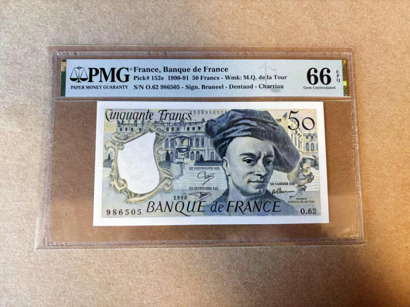 【Blue Auction】✨世界纸币精拍第588期【精】 【无47】法国 1990年50法郎PMG66EPQ 