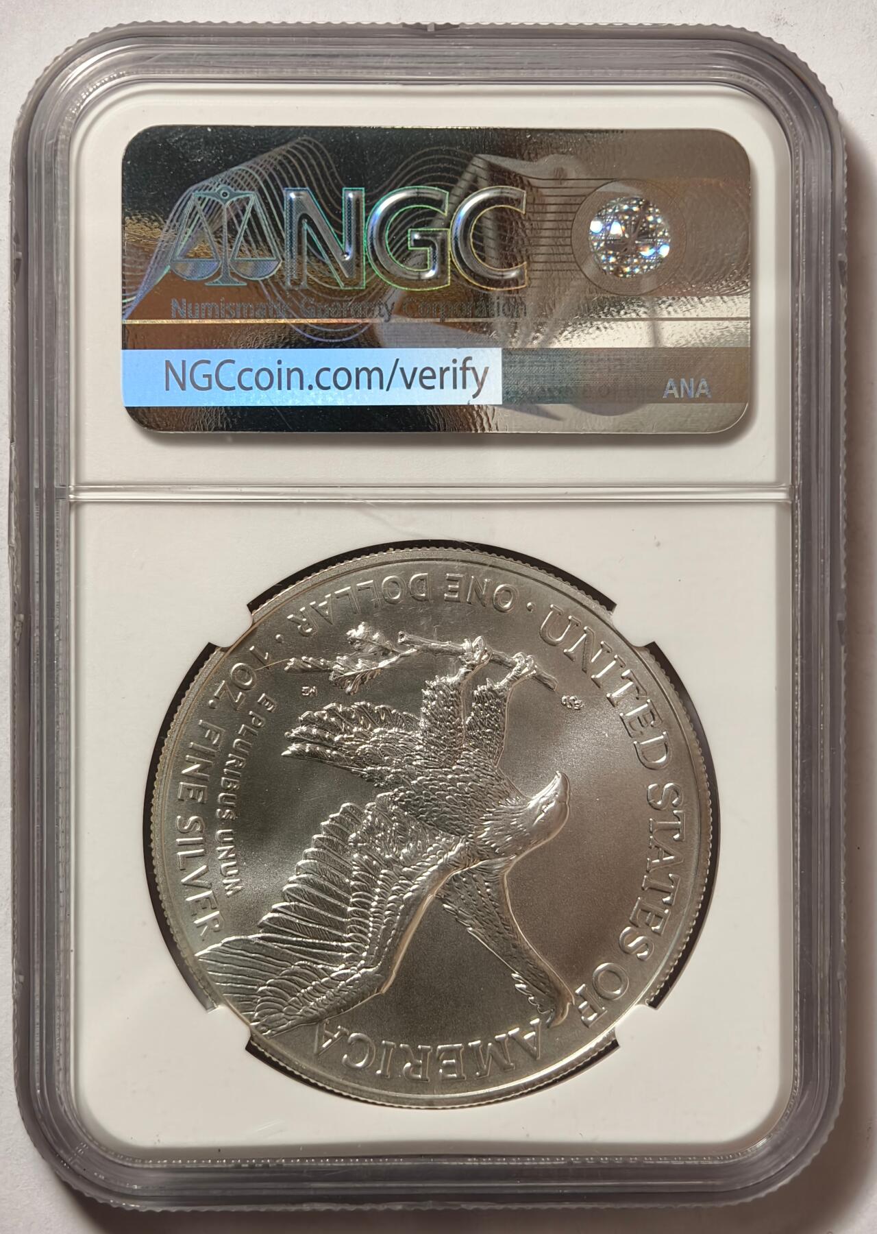 紫瑗钱币——第462期 美国 2021年 行走女神 首发日 投资银币 NGC MS70