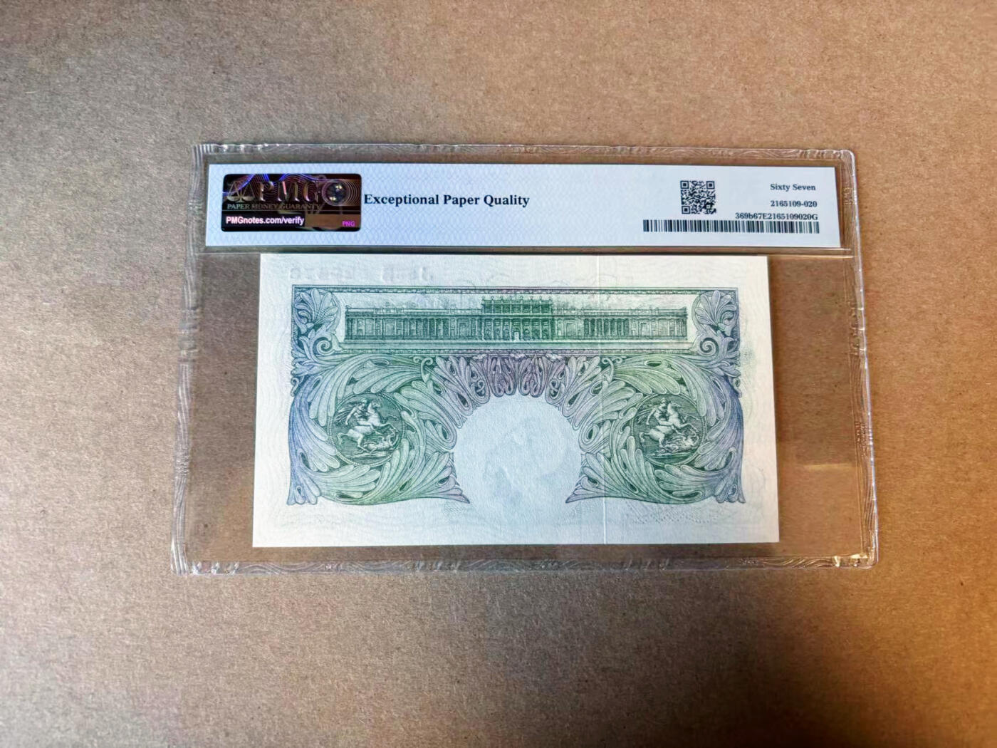 【Blue Auction】✨世界纸币精拍第588期【精】 英国 1949-55年1镑 PMG67EPQ 高分