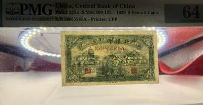 北极狼藏苑社团购专场(59) 2050-民国币·中央银行·美商永宁版·古币图案·无字轨·PMG64