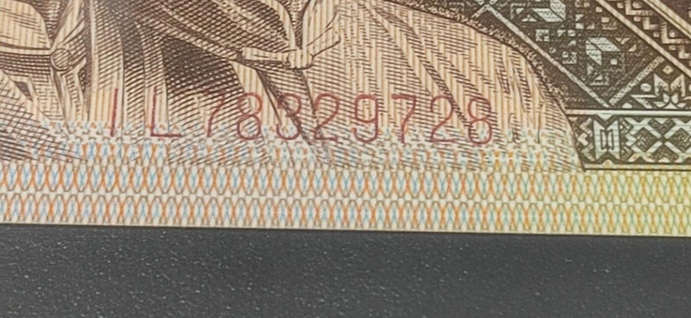 各种纸币拍场！ 钱坤评级  8001  朝阳双燕，IL78329728，右上角还有漏印，朝阳双燕的意思就是正面漏印双燕和背面中间荧光的结合体！带专利图形标，非常稀缺的藏品