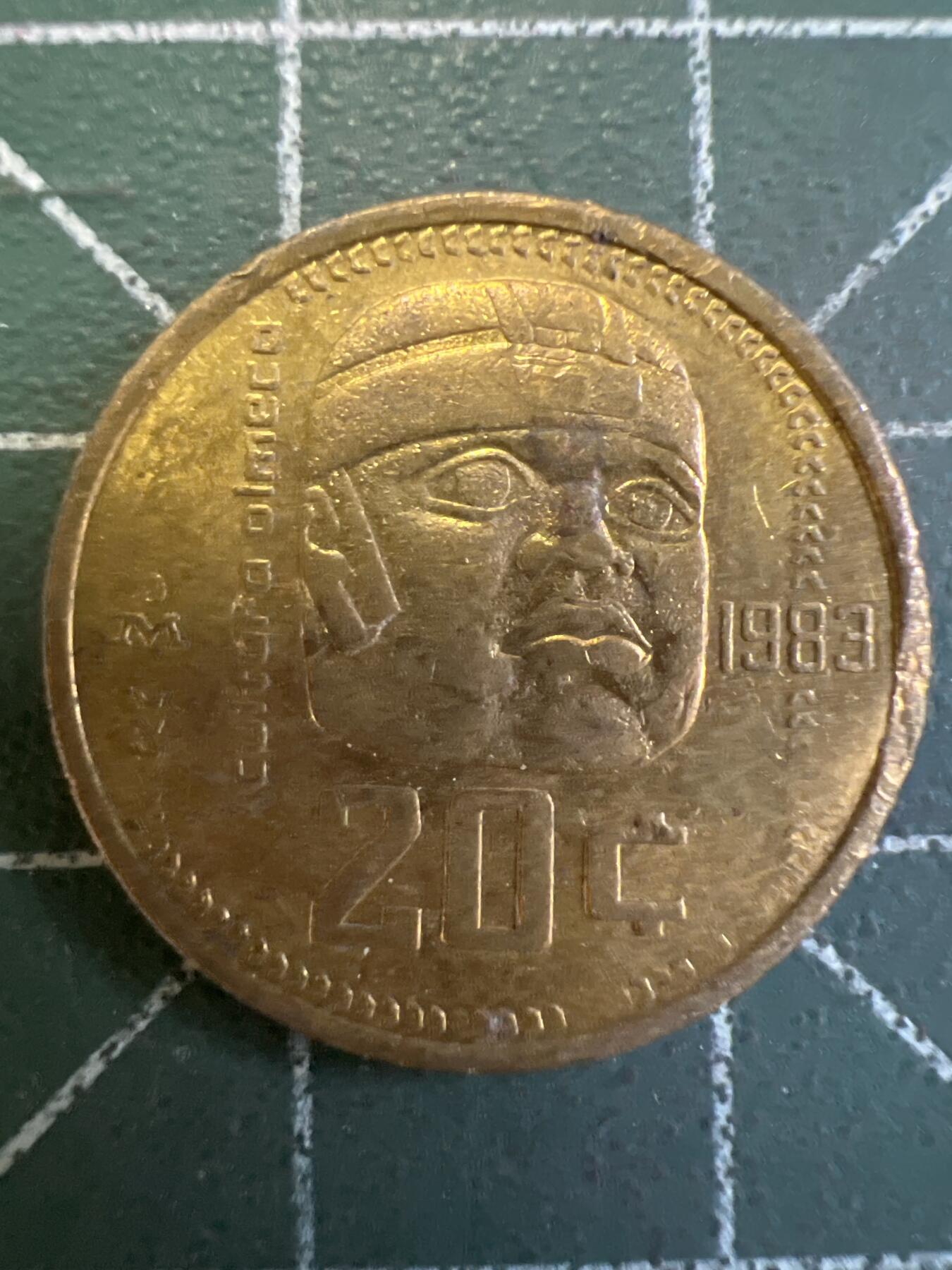 第775期  硬币专场 （无押金，捡漏，全场50包邮，偏远地区除外，接收代拍业务，本店十天发一次货） 墨西哥20C