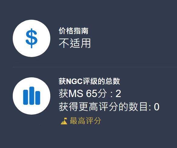 凡希社世界钱币微拍第二百九十二期 1920德紧亚琛老鹰头50芬尼NGC-MS65，N冠军分，稀有背逆！