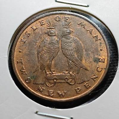 KK钱币收藏小铺 第184期 2月预留时间 每日一拍 周末发货 - 1971马恩岛25便士 