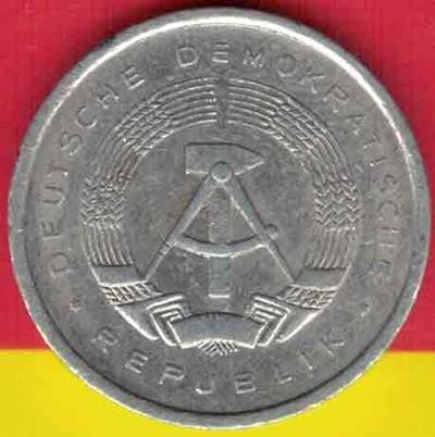德国(民主德国 东德)1983年5芬尼 字母A 欧洲 实物图 八五品 - 德国(民主德国 东德)1983年5芬尼 字母A 欧洲 实物图 八五品
