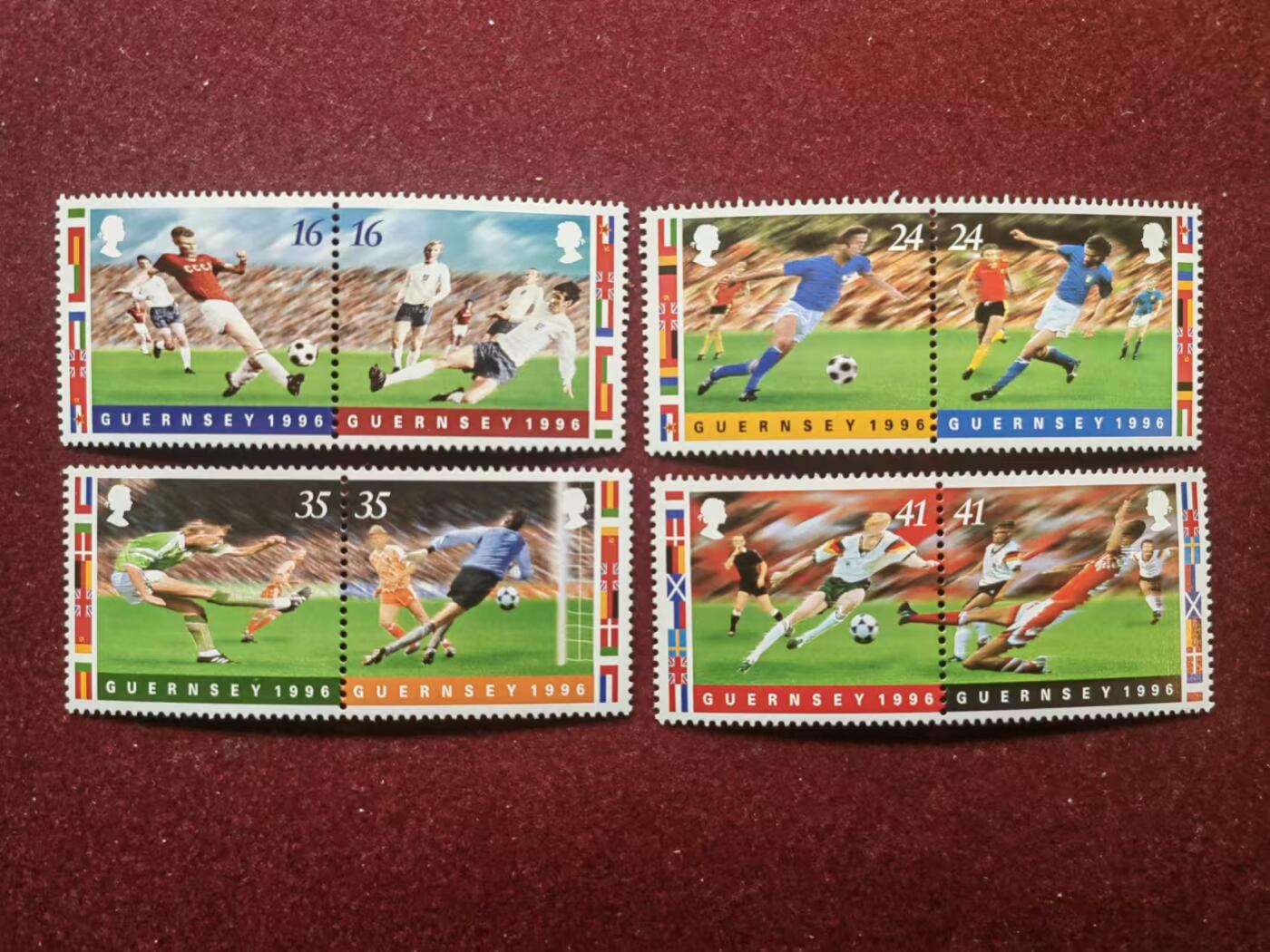 联合阁邮币社™ ——“多国邮票”多多支持 英属 1996年世界杯
