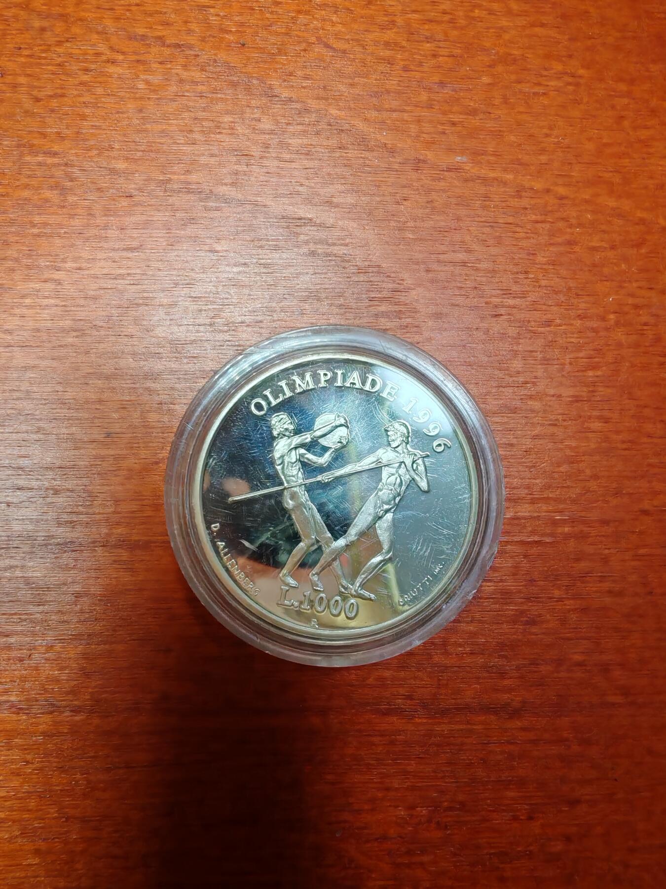 长老汇龙年精选第三十二场拍卖 1995圣马力诺奥运1000里拉精制银币
