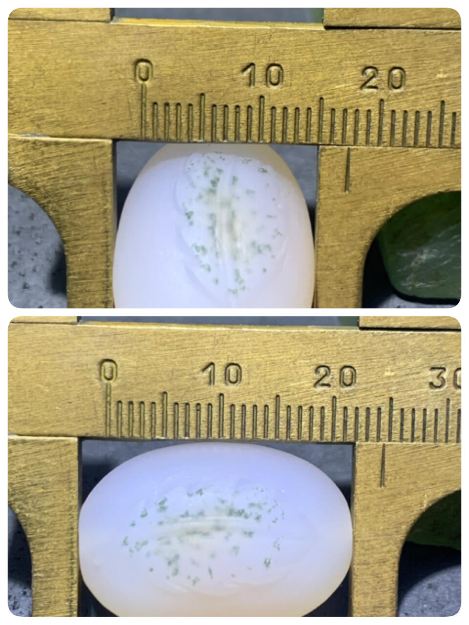 高玉化亚光原皮海洋玉髓手工俏色巧雕树叶随形通货桶珠一个！