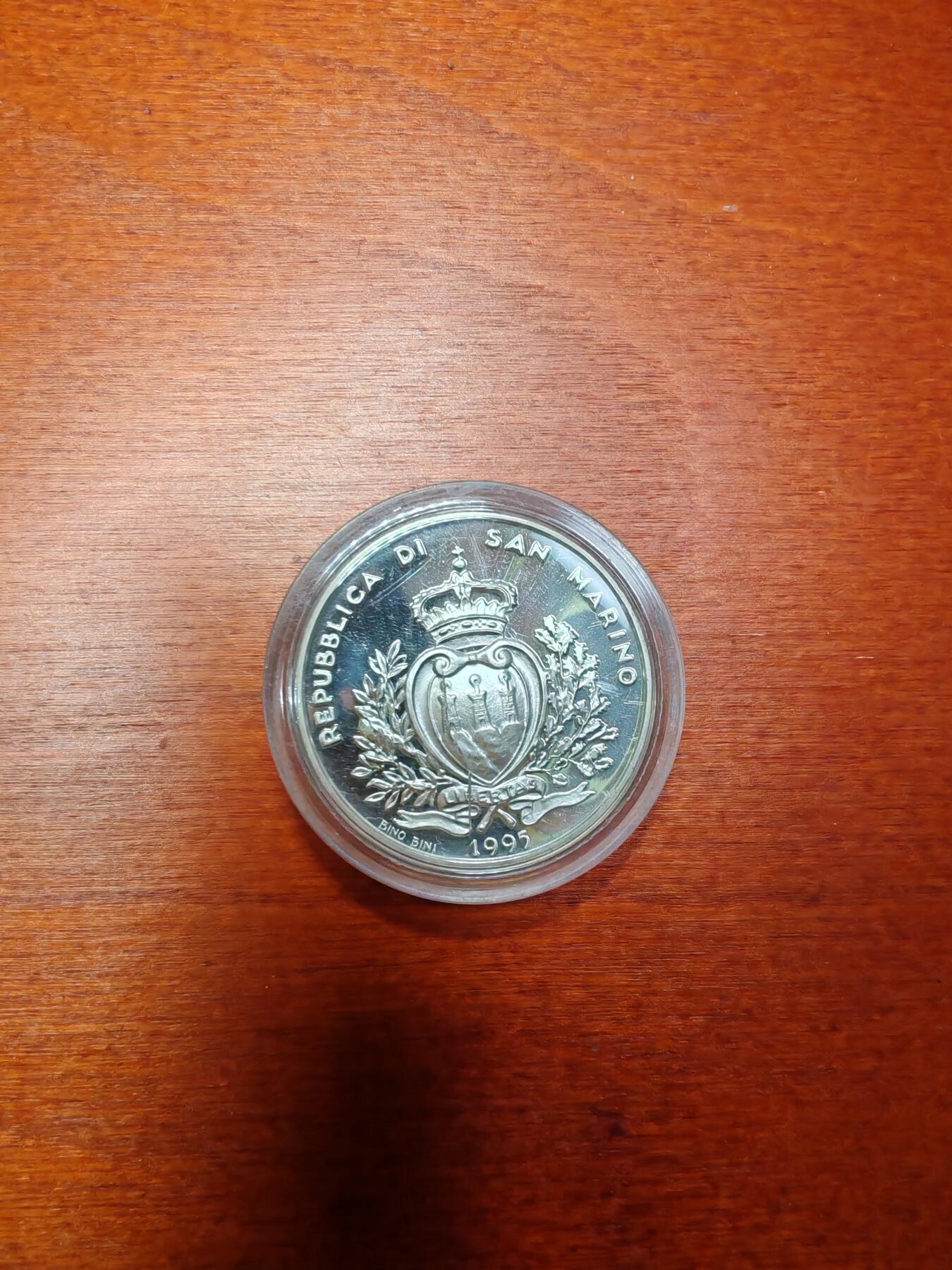 长老汇龙年精选第三十二场拍卖 1995圣马力诺奥运1000里拉精制银币