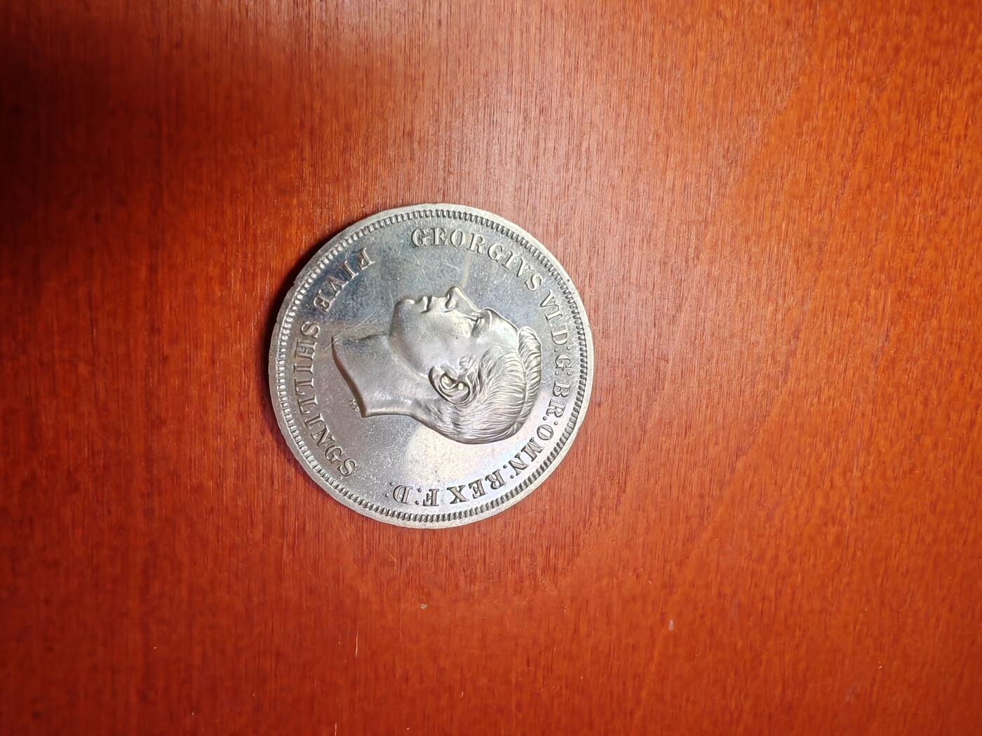 长老汇龙年精选第三十二场拍卖 1951英国乔治六世马剑1克朗镍币