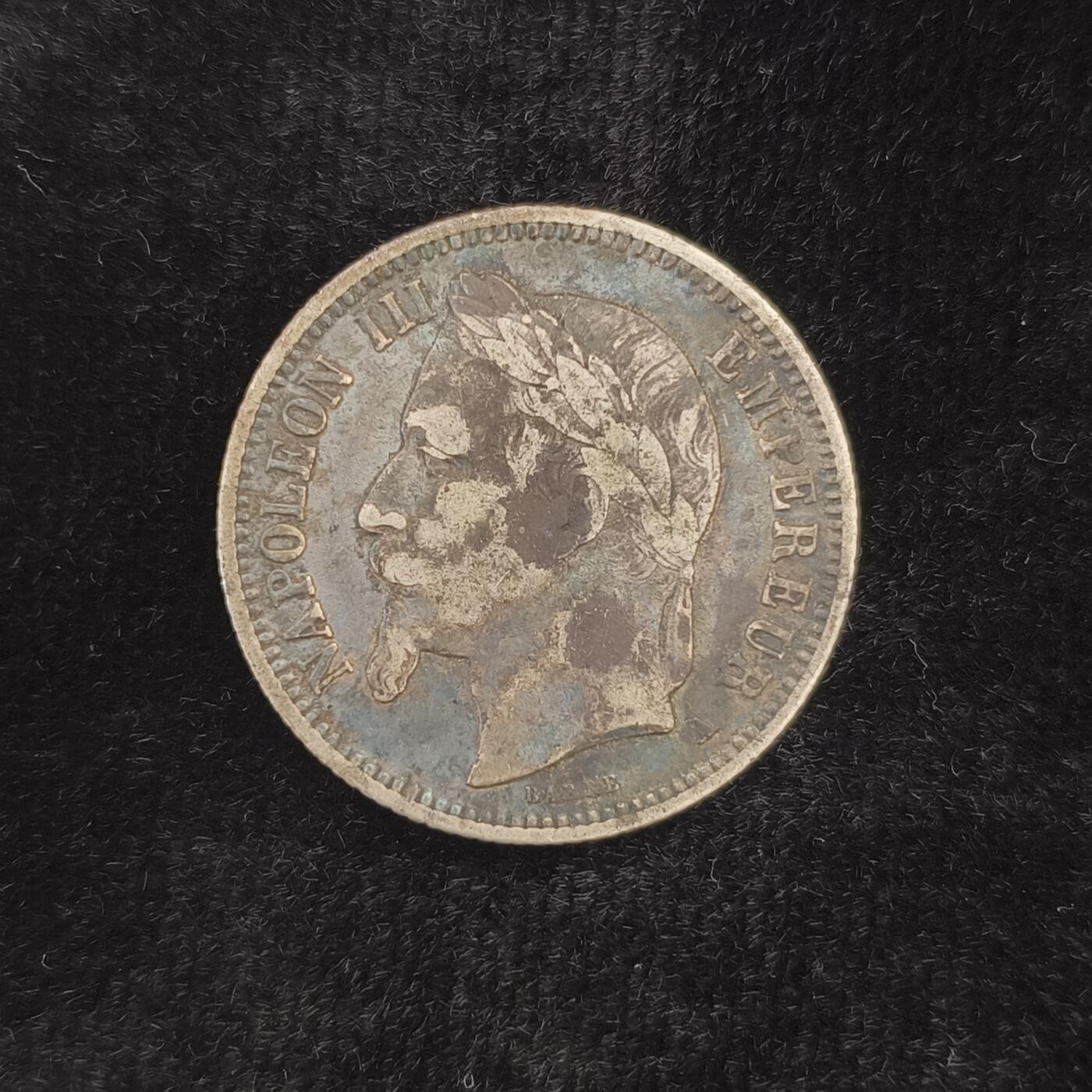 Krab外币市集Vol.2 法国拿破仑三世1868年1法郎银币