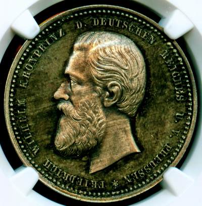 NGC评级MS64唯一冠军分德国腓特烈 1877年 普鲁士王国弗里德里希精制镜面深浮雕 面值一泰勒银币完全未使用品 - NGC评级MS64唯一冠军分德国腓特烈 1877年 普鲁士王国弗里德里希精制镜面深浮雕 面值一泰勒银币完全未使用品