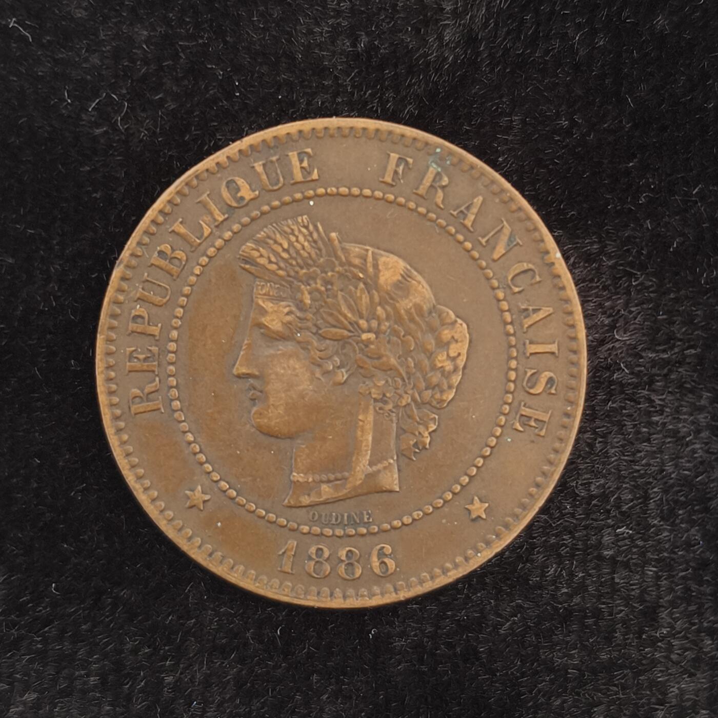 Krab外币市集Vol.2 法国1886年5分
