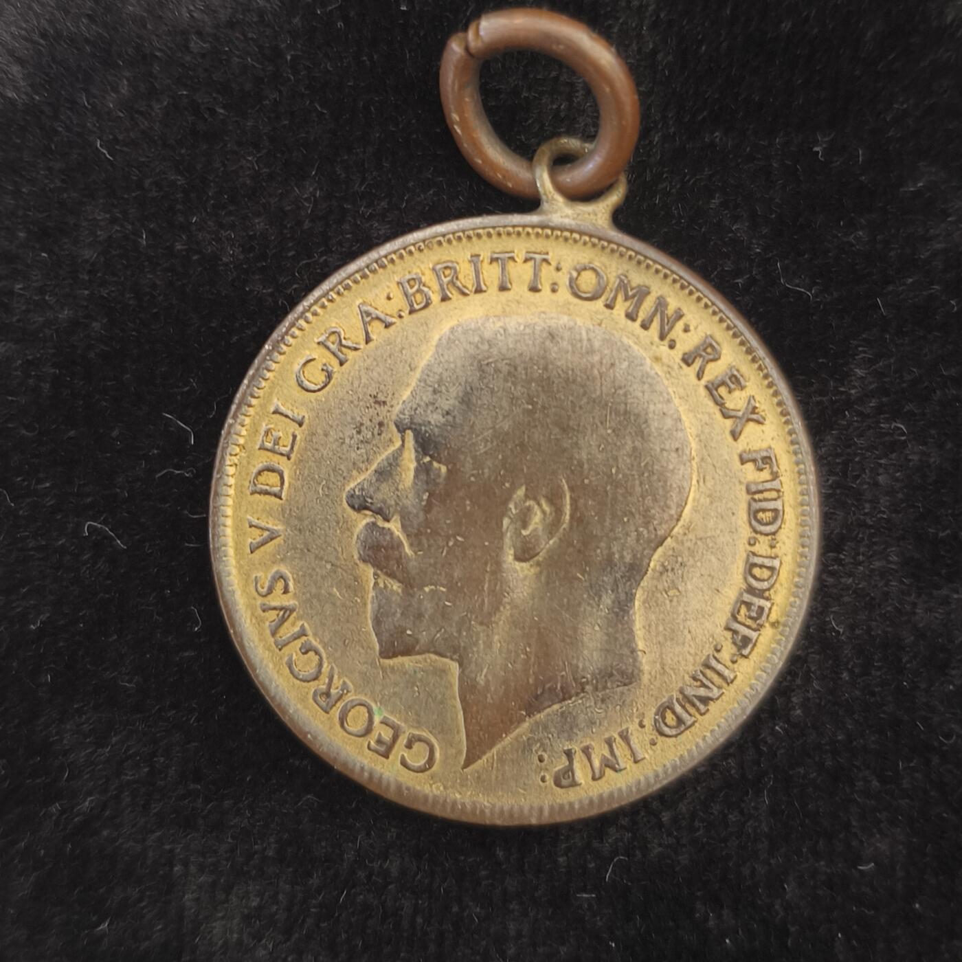 Krab外币市集Vol.2 英国乔治五世1便士1918年饰品镀金
