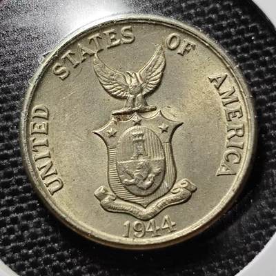 KK钱币收藏小铺 第190期 2月预留时间 每日一拍 周末发货 -  1944美属菲律宾5分 好品