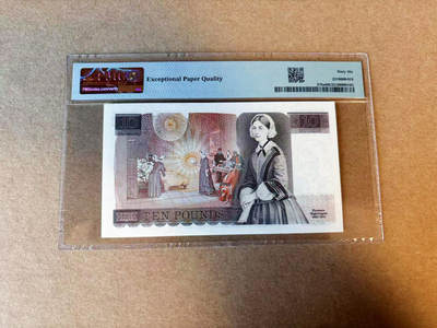 【Blue Auction】✨世界纸币精拍第590期【精】 【a版】英国 1975-80年10镑 PMG66EPQ 