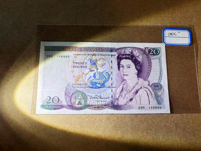 【Blue Auction】✨世界纸币精拍第590期【精】 英国 D序列20镑 UNC-