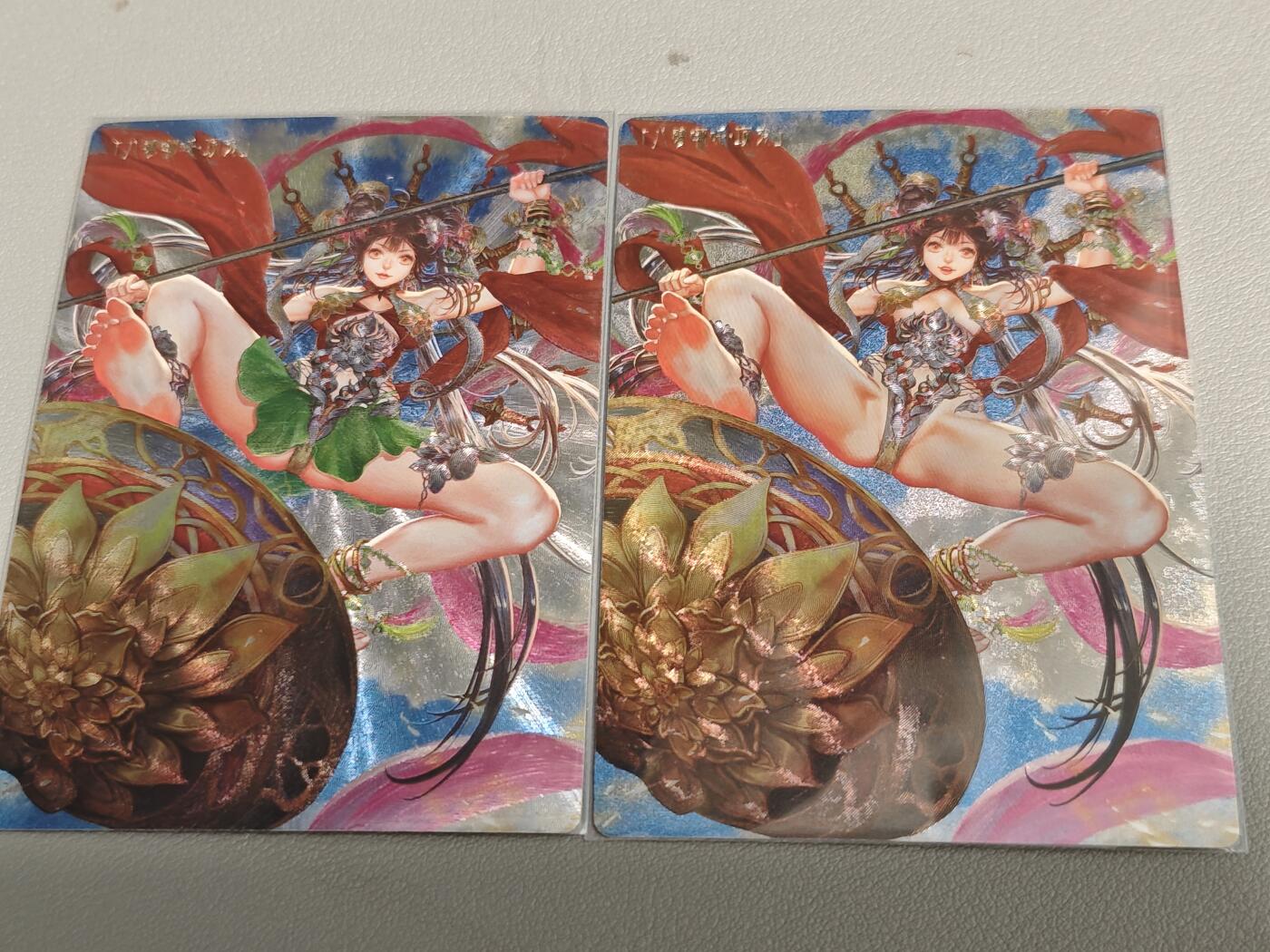 【黑马拍卖】第四期 大部分是美女卡和单卡 【水浒姬卡玩帕克】八臂哪吒项充 粗闪2张不同版本