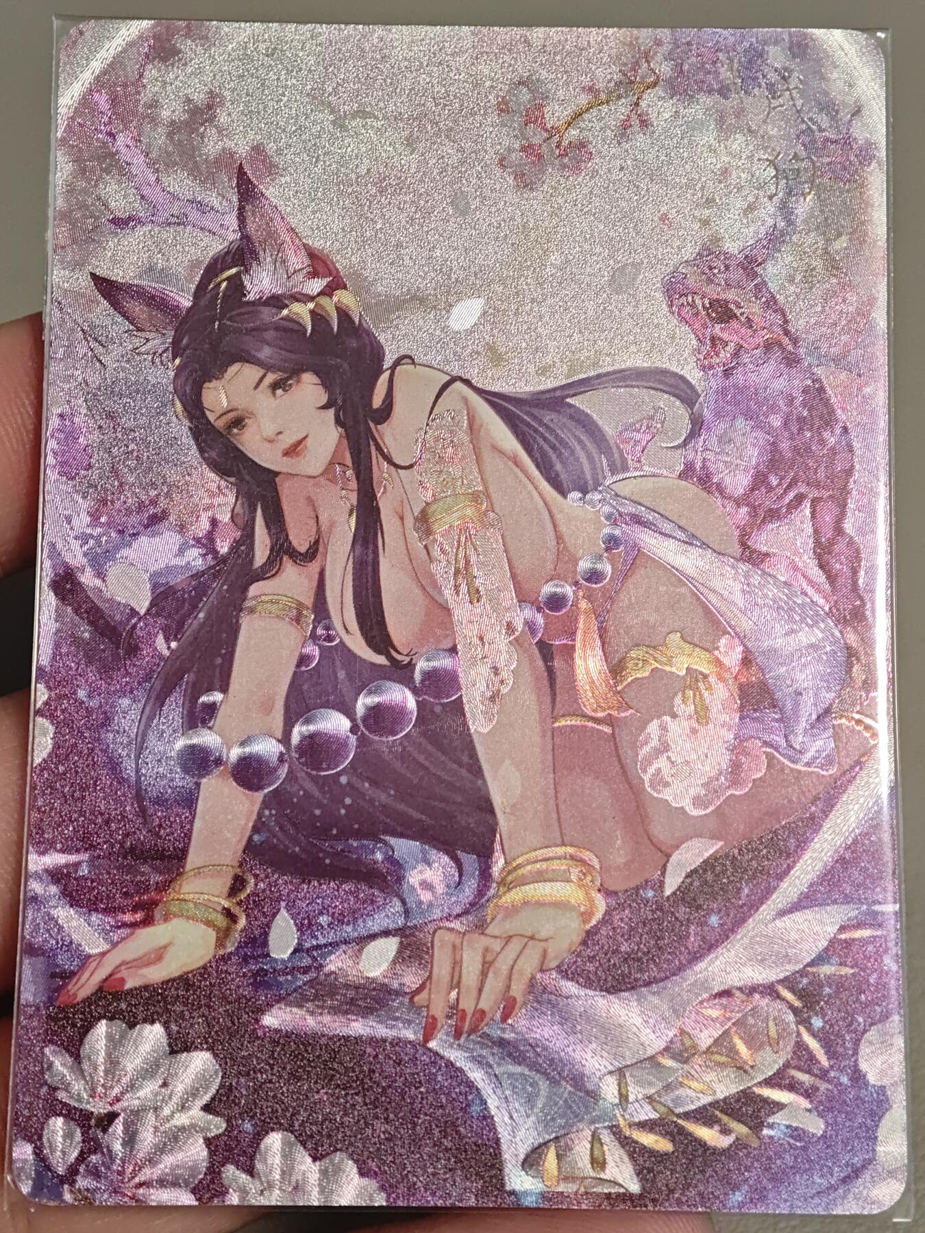 【黑马拍卖】第四期 大部分是美女卡和单卡 【燎原粗闪卡】玲姐解语花生肖特卡狗姬粗闪