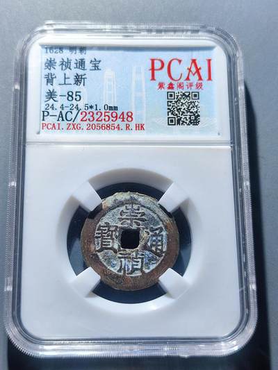 PCAI钱币3-99钱币专场 - 崇祯通宝背上新