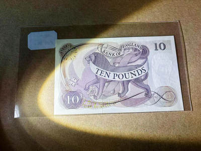 【Blue Auction】✨世界纸币精拍第590期【精】 【A01冠】英国 C序列10镑 UNC-