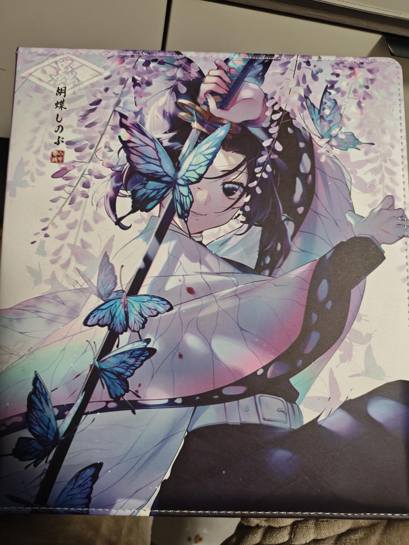 【黑马拍卖】第四期 大部分是美女卡和单卡 【定制卡册】鬼灭之刃 蝴蝶忍卡册 没用过很新非拉链d环双面印刷漂亮