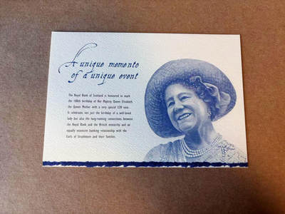 【Blue Auction】✨世界纸币精拍第590期【精】 【带册 千位小号】苏格兰 2000年20镑 纪念钞 全新UNC