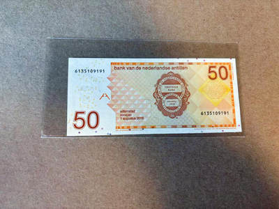 【Blue Auction】✨世界纸币精拍第590期【精】 【无47】荷属安的列斯 2016年50盾 全新UNC