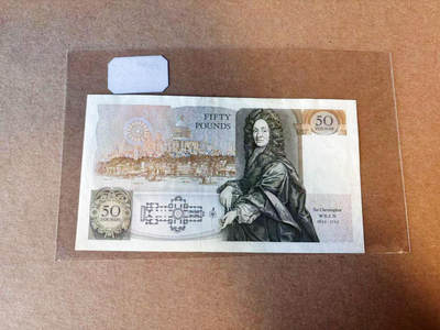 【Blue Auction】✨世界纸币精拍第590期【精】 【无47】英国 D序列50镑 AU品相