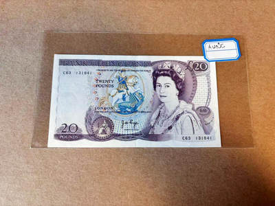 【Blue Auction】✨世界纸币精拍第590期【精】 英国 D序列20镑 AU品相
